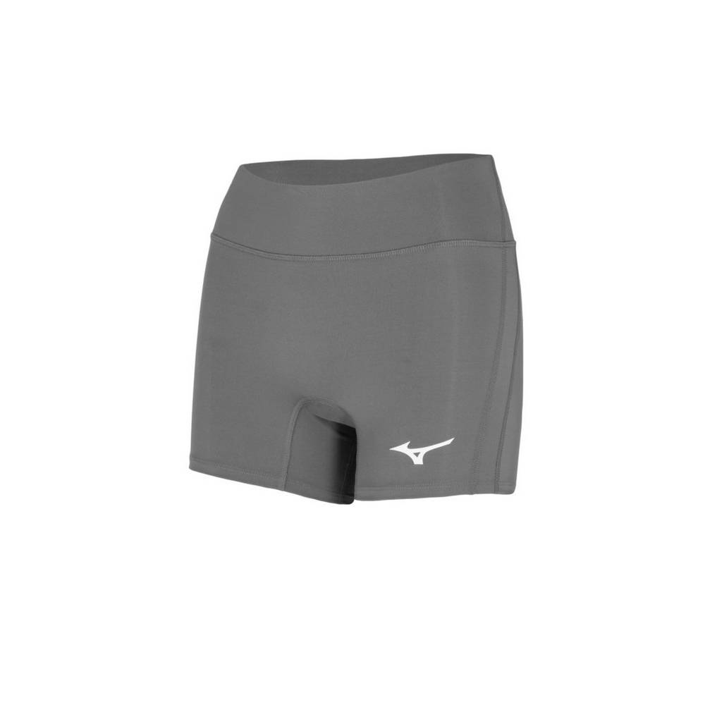 Pantaloncini Mizuno Pallavolo Elevated 4" Inseam Donna - Grigie - 35410-NRBU